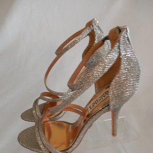 BAGLEY MISCHKA "LANDMARK PLATINO" SANDALS IN 7M